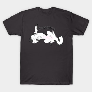 Black/White Silken Windhound Roach T-Shirt